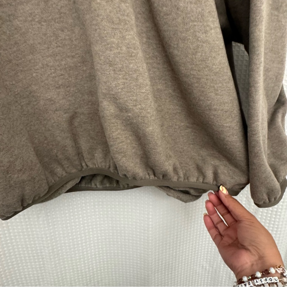 FEAR OF GOD ESSENTIALS gray bonded hoodie L - Picture 3 of 10